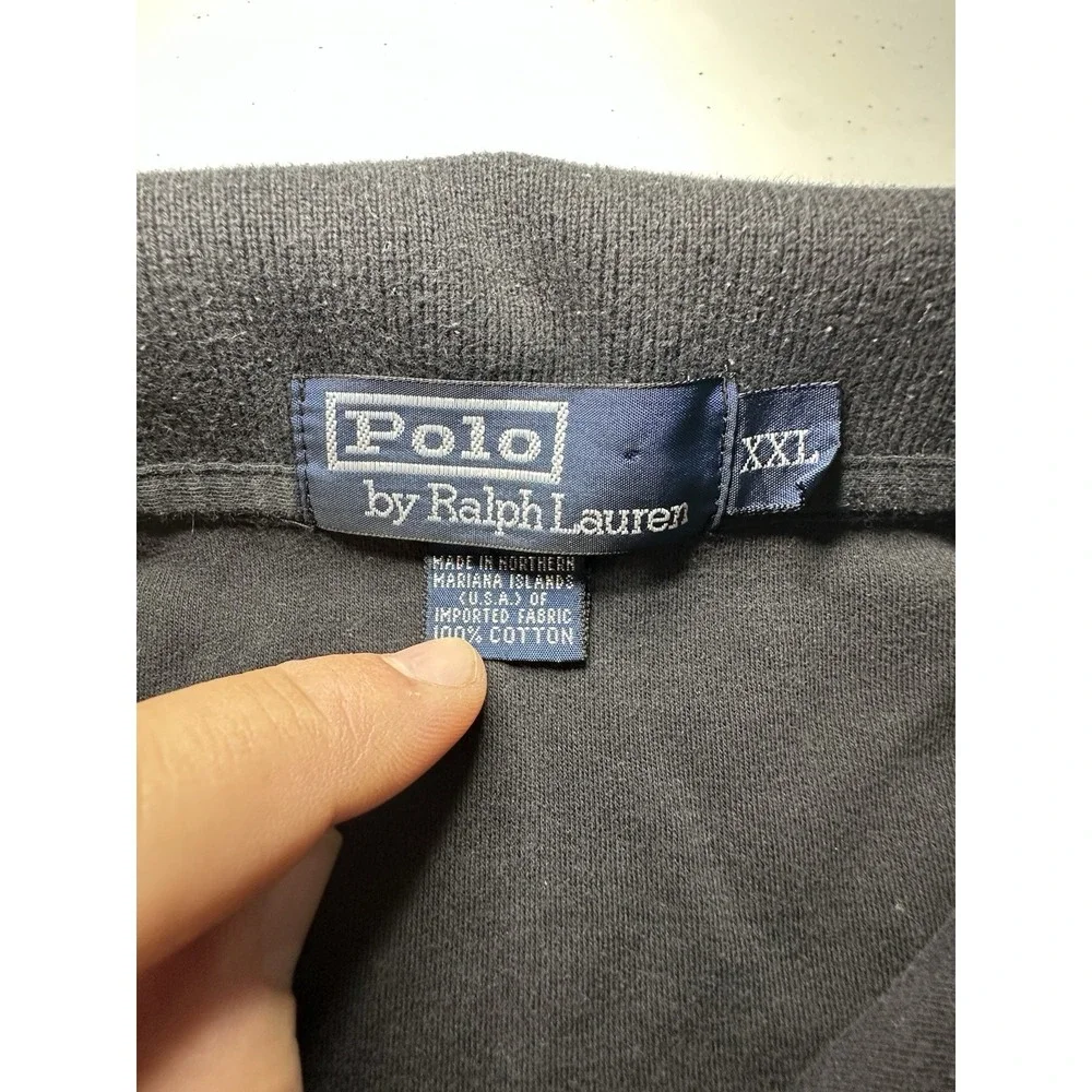 Polo Ralph Lauren Men's Black Polo Shirt Little‎ Pony Size Big 2XL